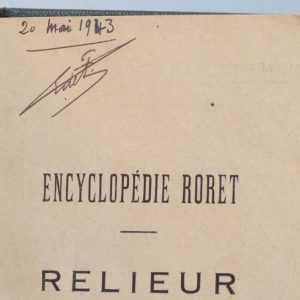 ex-libris-encyclopedie-roret-relieur-plein-cuir-gris