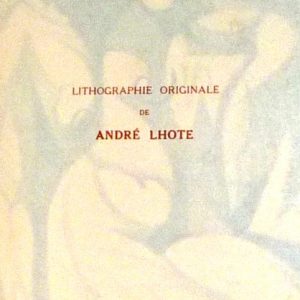 André Lhote commente 48 reproductions de ses tableaux dans ce livre, annonce litho.