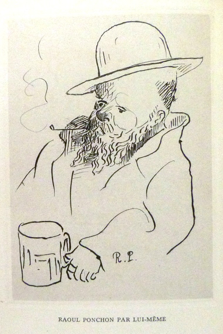 La muse gaillarde de Raoul Ponchon, autoportrait de l'auteur en frontisoice.