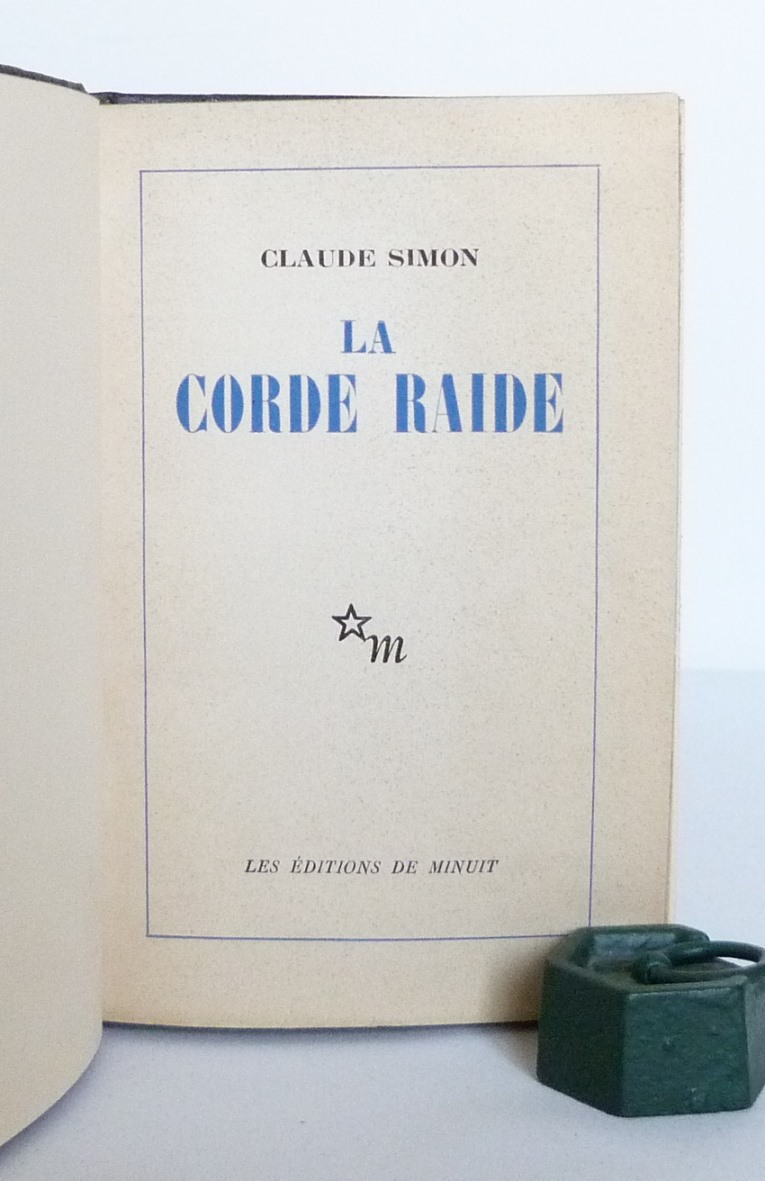La corde raide de Claude Simon, une de couverture
