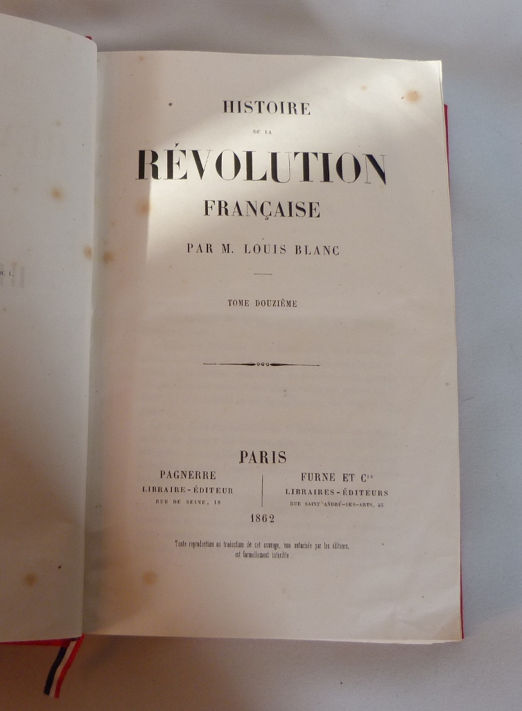 Histoire de la révolution française : titre du tome 12.