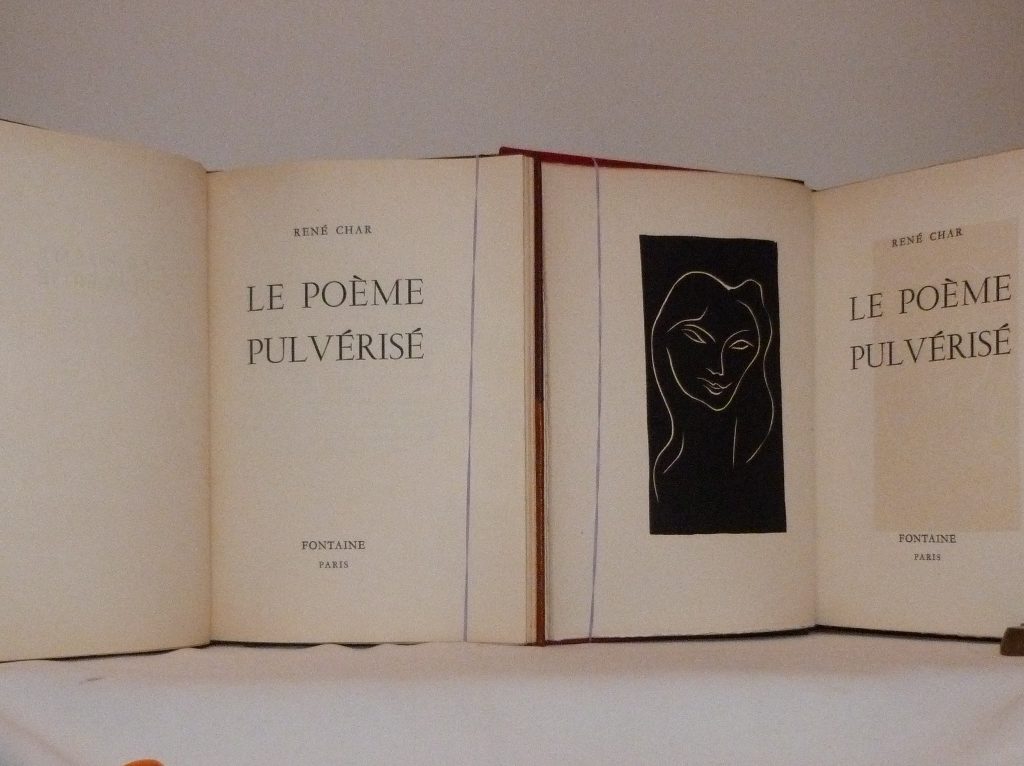 Le poème pulvérisé 3, linogravure de Matisse.
