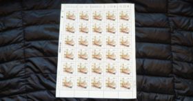 Timbre "Métier d'art : Relieur", feuille de 30 timbres.