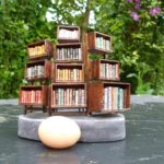 Mini-bibliothèque à caissons