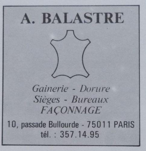 Publicités « Art et Métiers du livre » 1979/1983 (5), A.Balastre