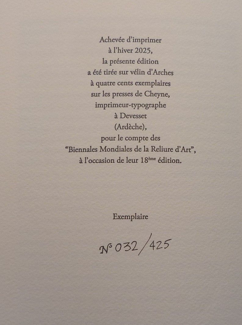L'exemplaire